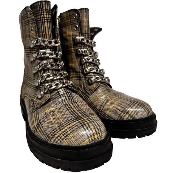 Circus by Sam Edelman Women's Gili Fashion Boot, Yellow Multi Zip Up Size 6.5 - Picture 4 of 12